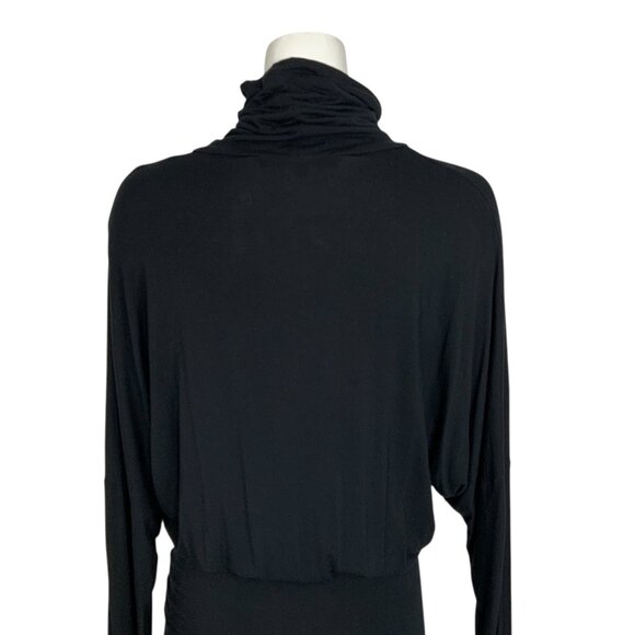 Veronica Beard Jeans Manda Dress M Black Turtleneck - Picture 8 of 13